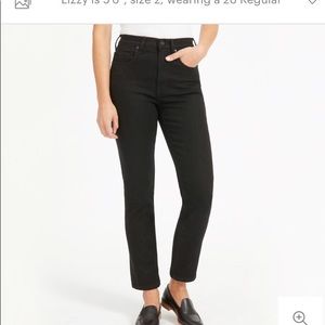 Everlane cheeky straight dark black